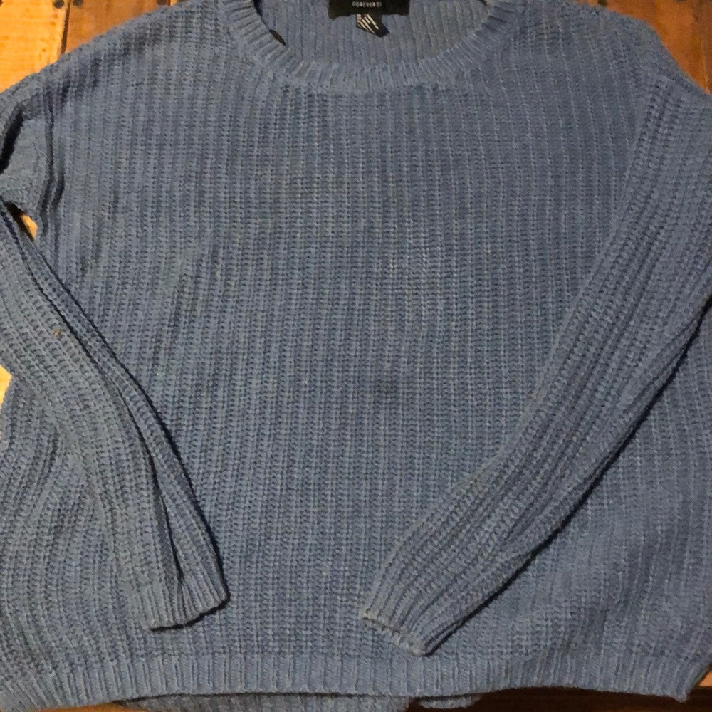 Forever 21 small blue long sleeve sweater